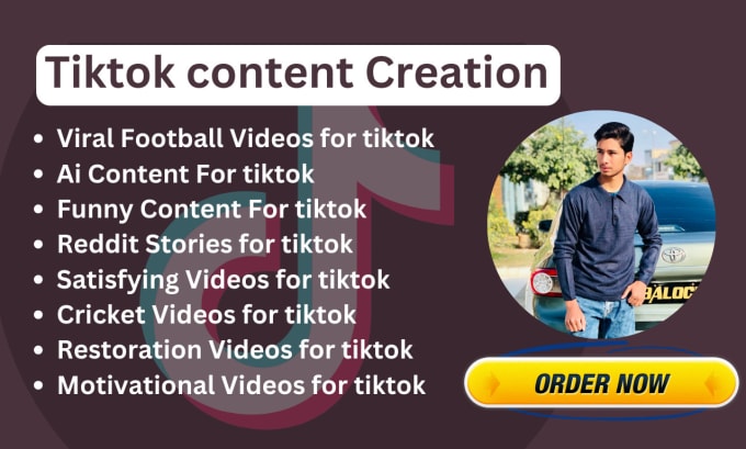 Gig Preview - Create viral videos for tiktok creativity program