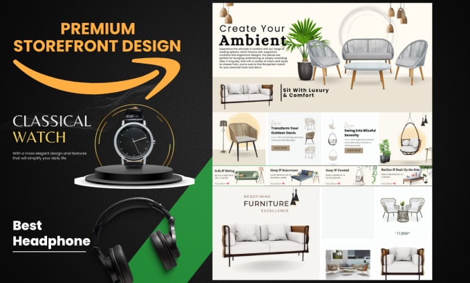 Gig Preview - Design amazon brand store and storefront design for you