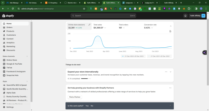 Gig Preview - Hunt products and drive sales for your ecommerce store with meta or snapchat ad