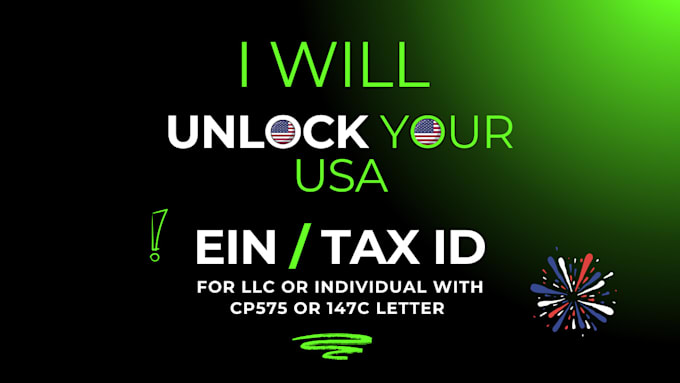 Gig Preview - Get your US llc ein number from irs with 147c letter