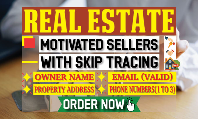 Gig Preview - Provide real estate motivated sellers with skip tracing