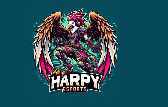 Gig Preview - Do create harpy esport mascot logo