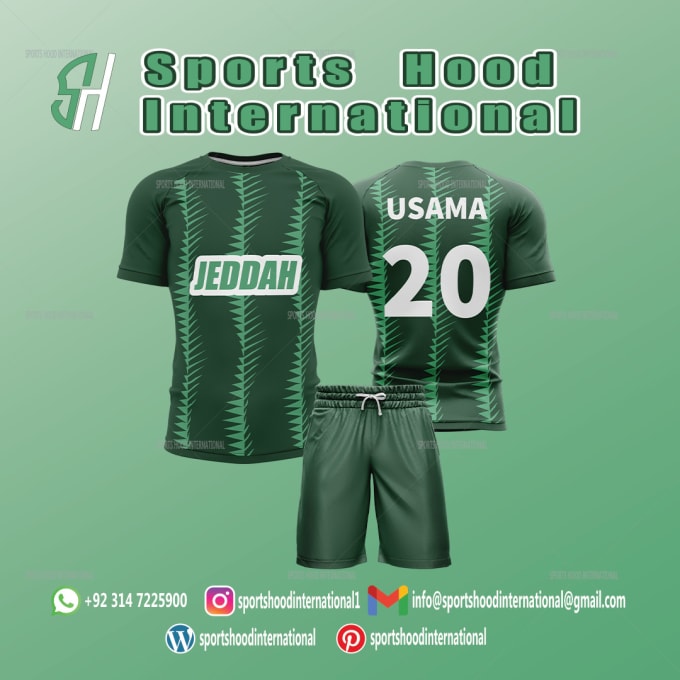 Gig Preview - Design 3d and 2d mockups of soccer uniform