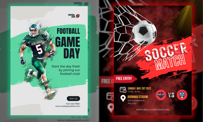 Gig Preview - Do sports poster design, soccer poster, football poster