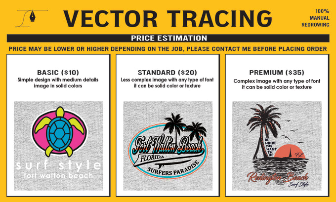 Gig Preview - Provide expert manual vector tracing service