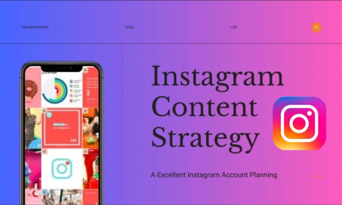 Gig Preview - Be your instagram manager and content strategy writer