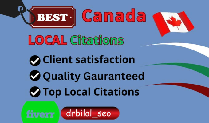 Gig Preview - Do top 300 local citation for local SEO USA , UK ,canada