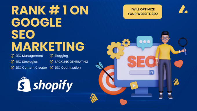 Gig Preview - Do shopify SEO to boost website ranking on google