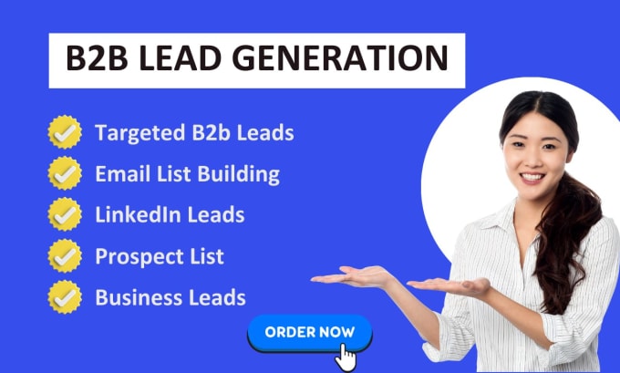 Gig Preview - Provide targeted b2b lead generation, linkedin list, email list building