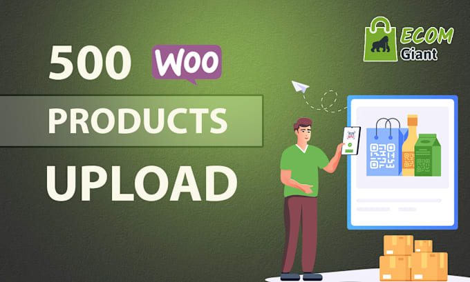 Gig Preview - Upload or add product 500 to your woocommerce store