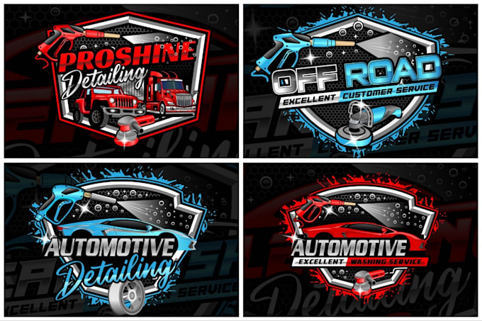 Gig Preview - Do automotive, auto repair, car wash, mobile and auto detailing logo