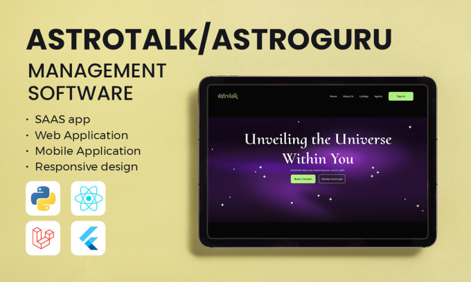 Gig Preview - Provide ready made astrology software clone astrotalk