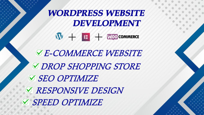 Gig Preview - Design ecommerce website using woocommerce online store