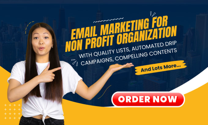 Gig Preview - Provide email marketing for non profits organization using mailchimp, hubspot