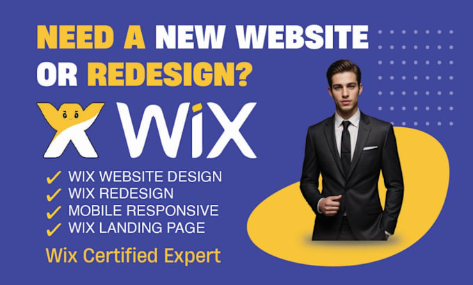 Gig Preview - Do wix website redesign, wix website design or redesign wix website