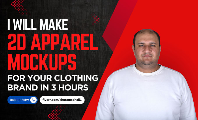 Bestseller - make 2d apparel mockups for your clothing brand in 3 hours