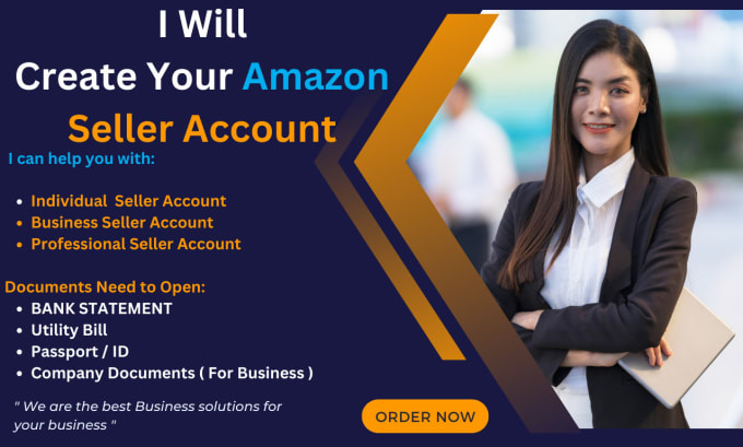 Gig Preview - Create amazon seller account professional individual business seller central