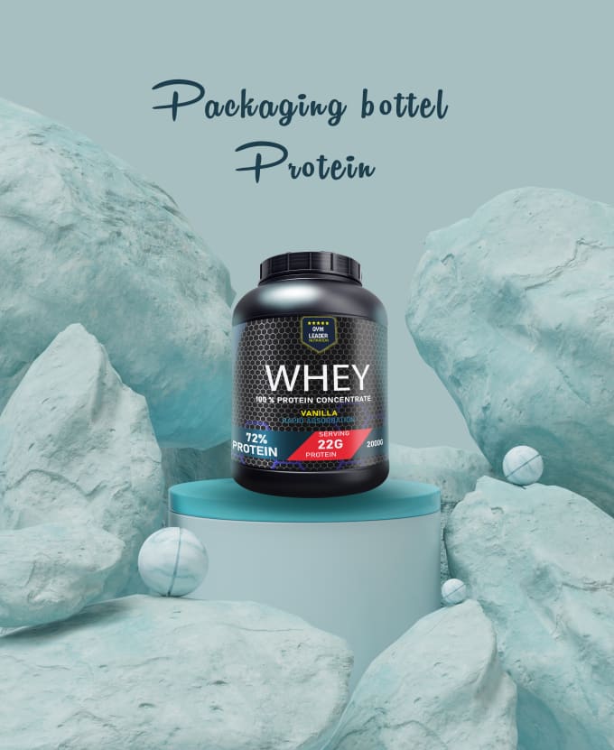 Gig Preview - Design professional protein nutritional supplement packaging