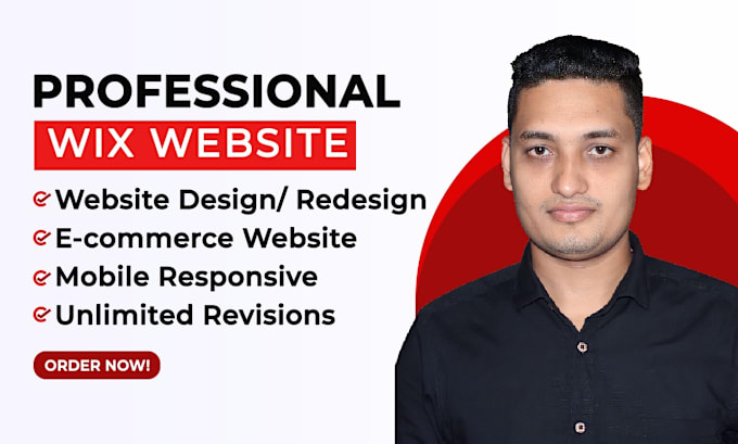 Gig Preview - Build a professional wix website design, redesign or wix online store