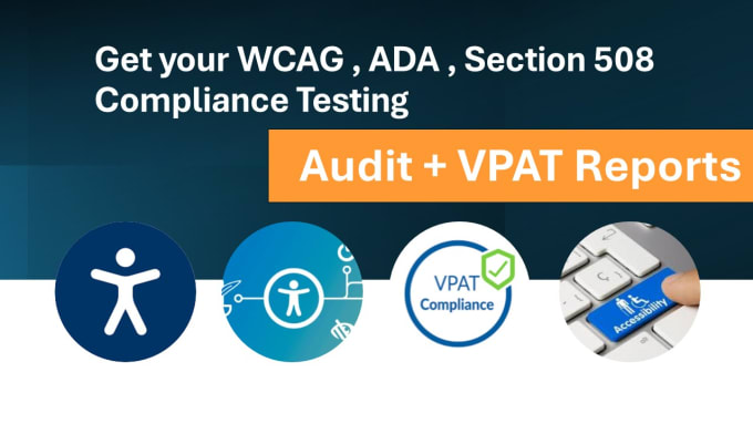 Gig Preview - Create wcag vpat report ada section 508 compliance