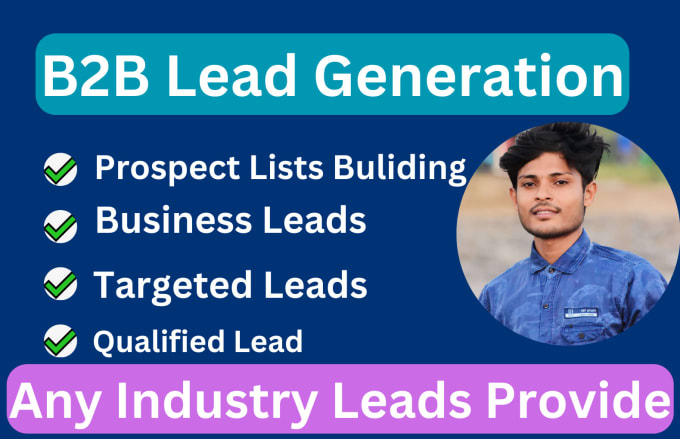 Gig Preview - Provide b2b lead generation prospect email list for any industry