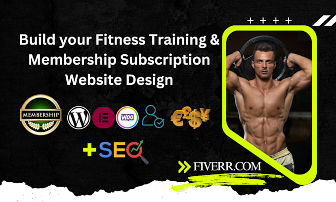 Gig Preview - Build your fitness training membership and subscription website