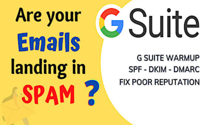 Gig Preview - Fix g suite email deliverability and increase email reputation by warmup