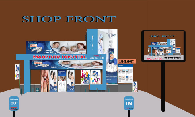 Gig Preview - Design professional roll up banner, billboards, signage, shop front