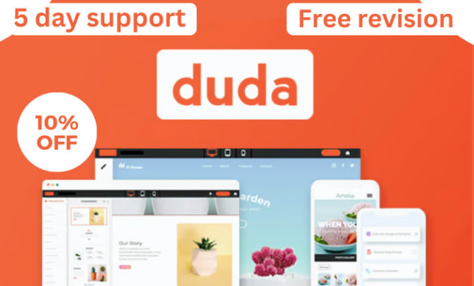 Gig Preview - Design a duda website using duda website builder