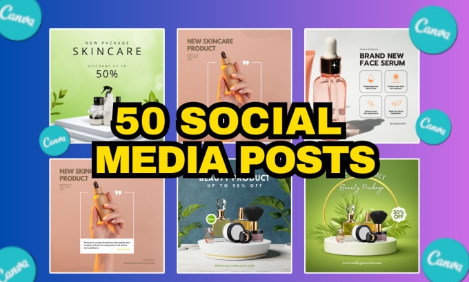 Gig Preview - Design 50 posts for your social media