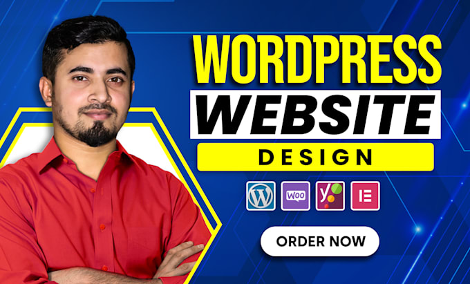 Gig Preview - Create wordpress website design, custom wordpress, business website development