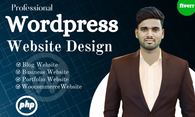 Gig Preview - Build a professional wordpress website and design it for you