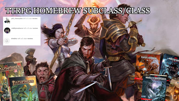 Gig Preview - Create your dnd 5e or ttrpg homebrew class