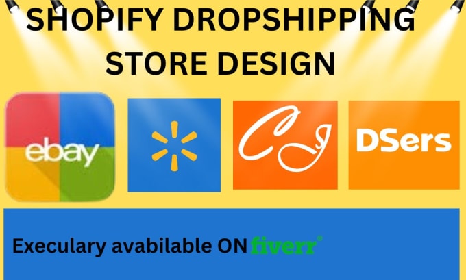 Gig Preview - Create ashopify online store shopify dropshipping store set up ecommerce website