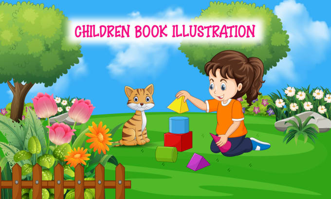 Gig Preview - Design children book illustration and kids book cover illustration