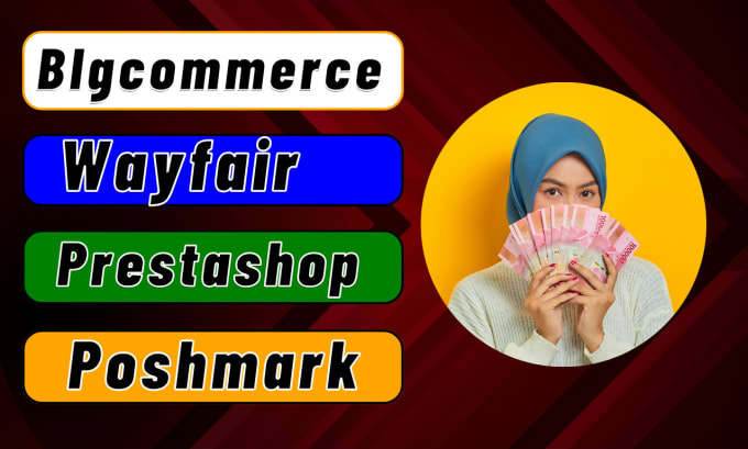 Gig Preview - Bulk import and export products on ebay, bigcommerce, prestashop, poshmark