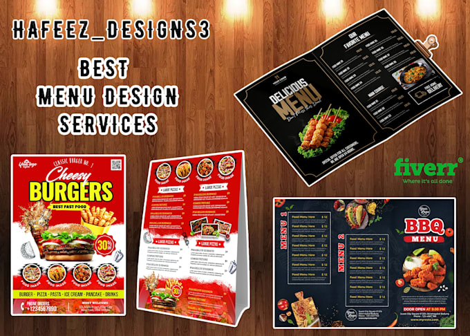 Gig Preview - Design modern restaurant menu design