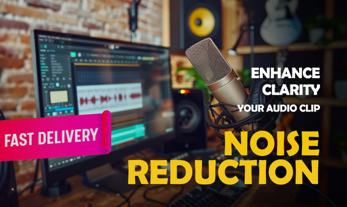 Bestseller - do noise reduction, enhance and edit, your audio clip