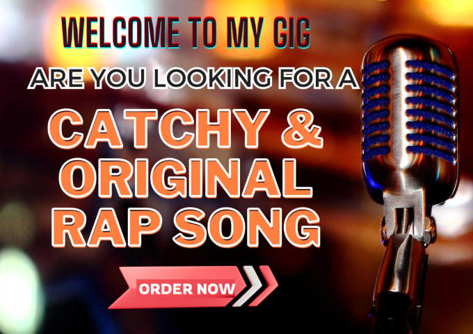 Gig Preview - Create a rap song for your product or service