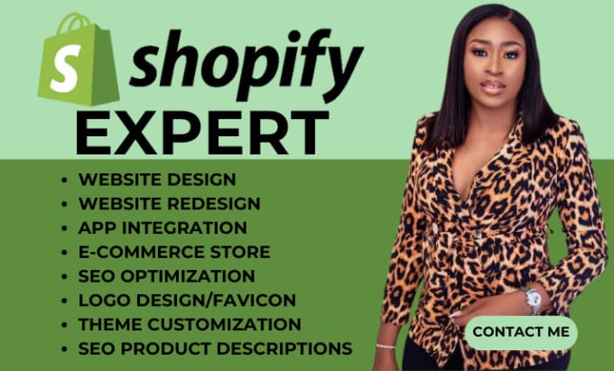 Gig Preview - Design shopify website redesign shopify website redesign shopify website