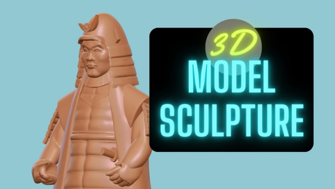 Gig Preview - 3d model sculpture chatacter human cartoon for 3d printing