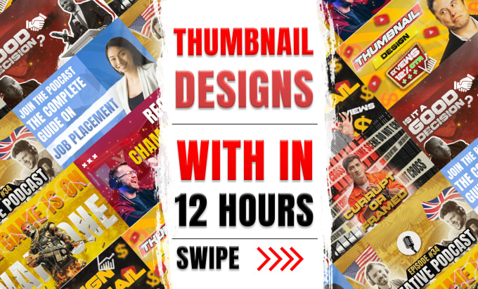 Gig Preview - Create eye catching youtube thumbnails that boost views and clicks