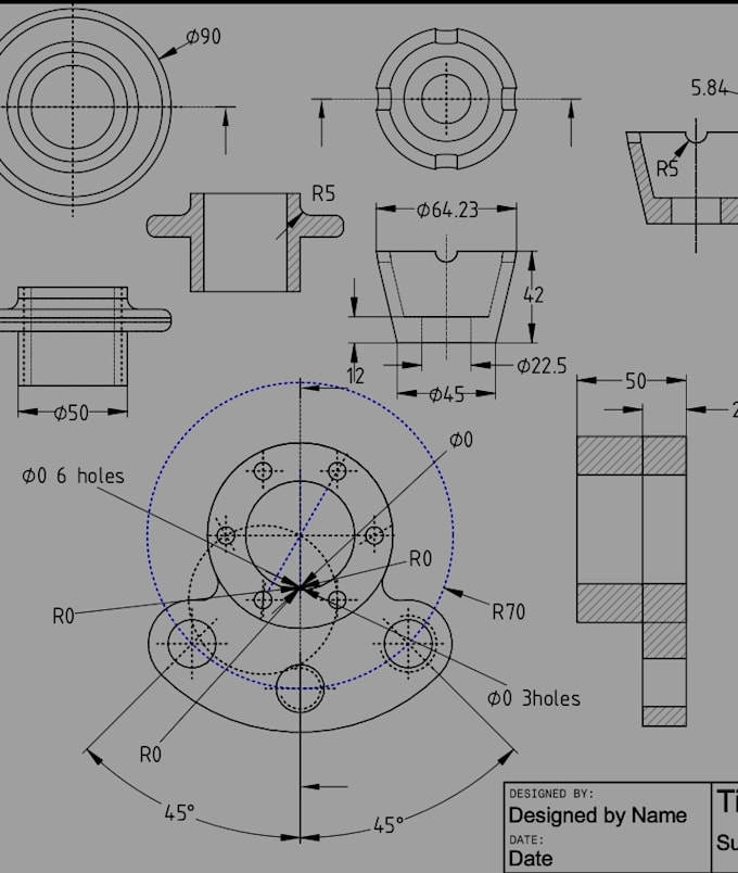 Gig Preview - Design mechanical 2d 3d technical drawing