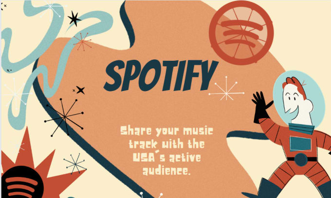 Gig Preview - Submit your spotify song to music playlists, USA ,UK 1000,000 promotion