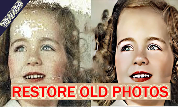 Gig Preview - Restore retouch edit fix repair recover colorize enhance old photos