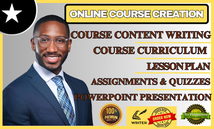 Gig Preview - Build course creation, lesson plan, online course creation, ebook online course