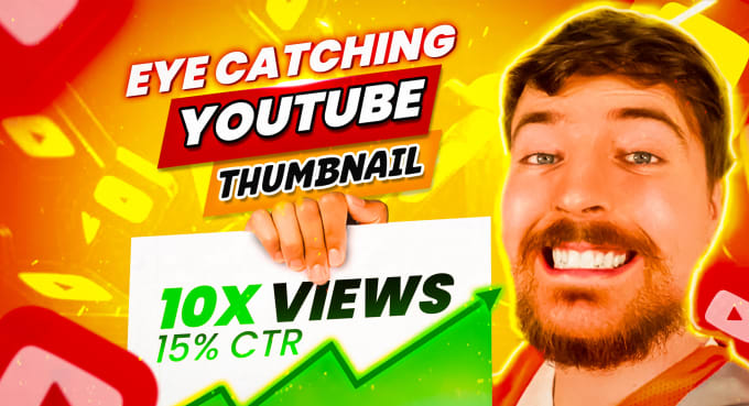 Gig Preview - Create eye catching and amazing youtube thumbnail design