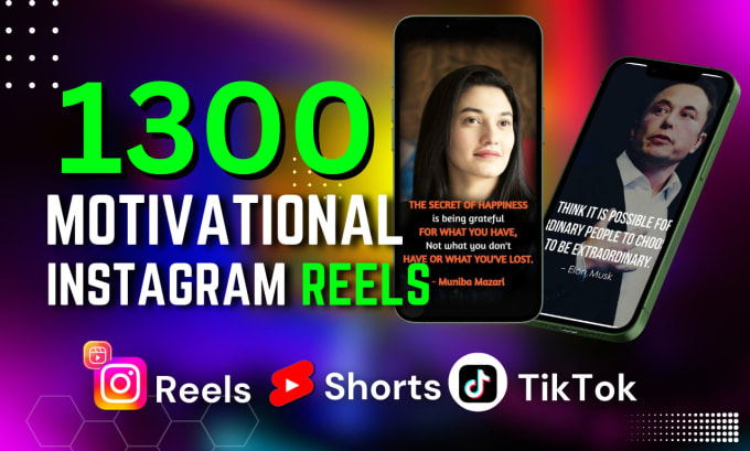 Gig Preview - Provide professional motivational instagram reels bundle