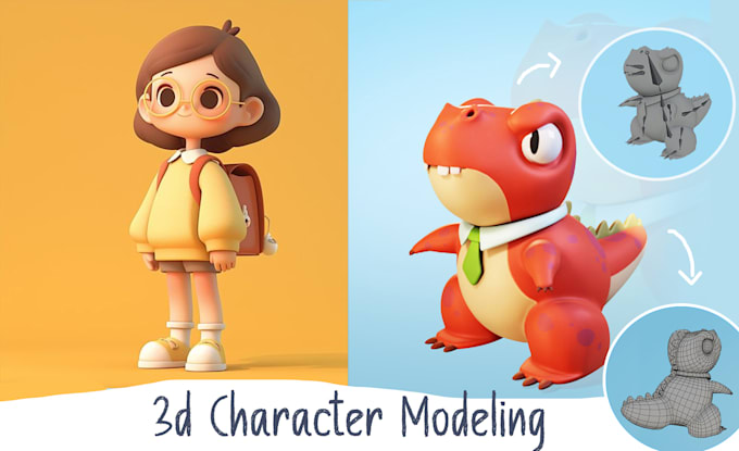 Gig Preview - Create game ready 3d stylized props and characters