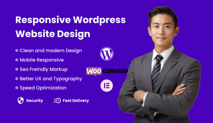 Gig Preview - Build a wordpress website with a custom design